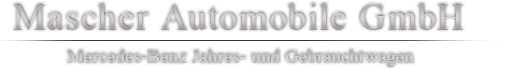 Mascher Automobile GmbH - Logo Mascher Automobile GmbH - Logo